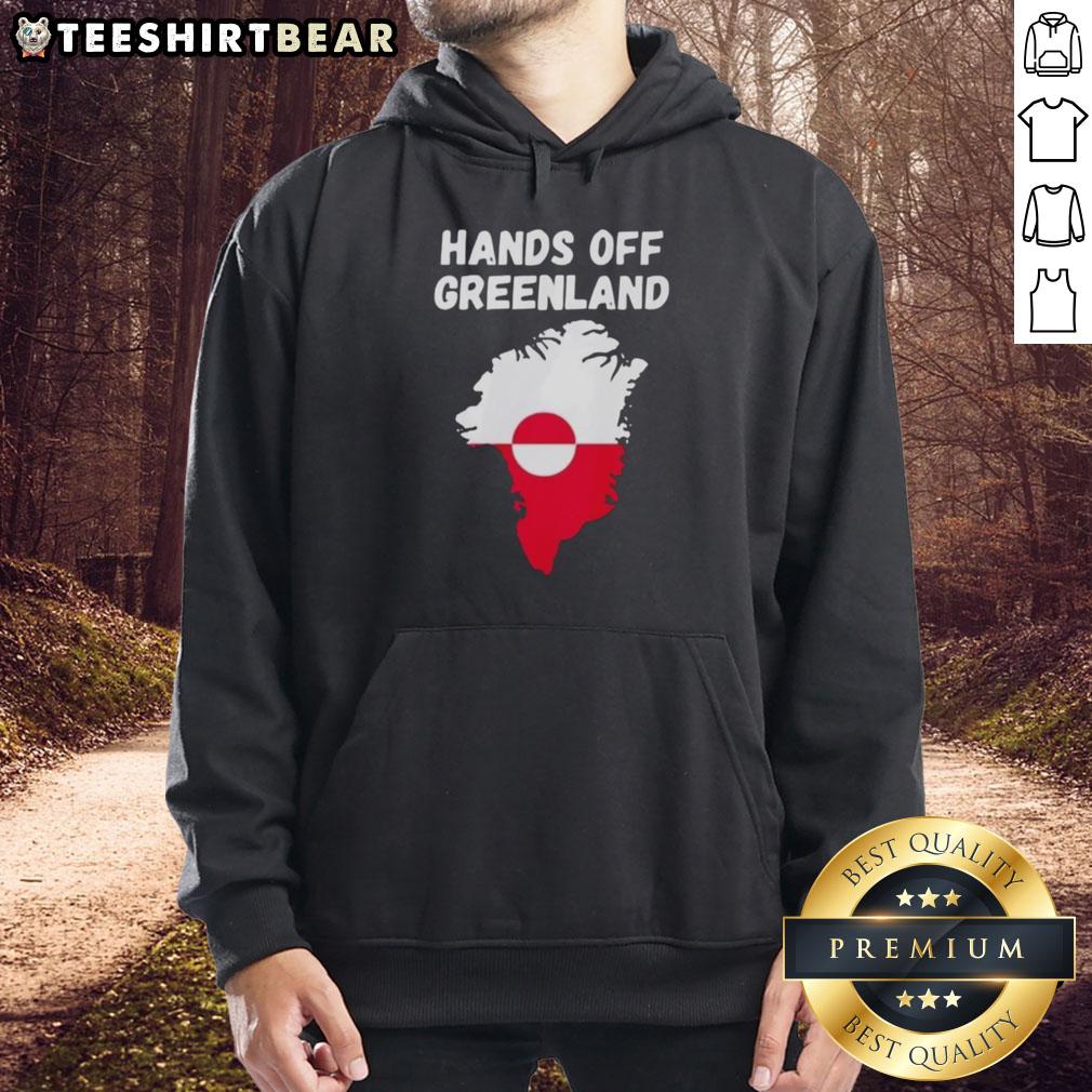 Original Hands Off Greenland Hoodie featuring a stylish design, perfect for eco-conscious fashion lovers.