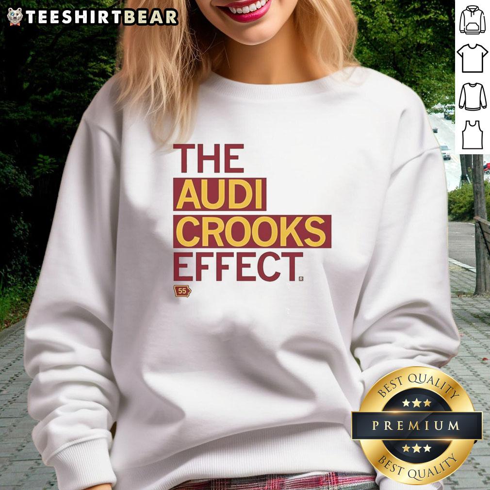 Original Iowa State Cyclones NBA sweatshirt featuring The Audi Crooks Effect, perfect for Big 12 Conference fans.
