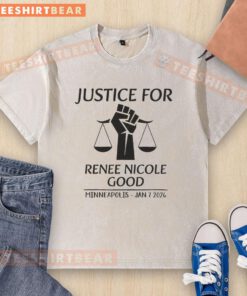 Original Justice for Renee Nicole Good Minneapolis T-shirt design, showcasing support and awareness for justice reform.