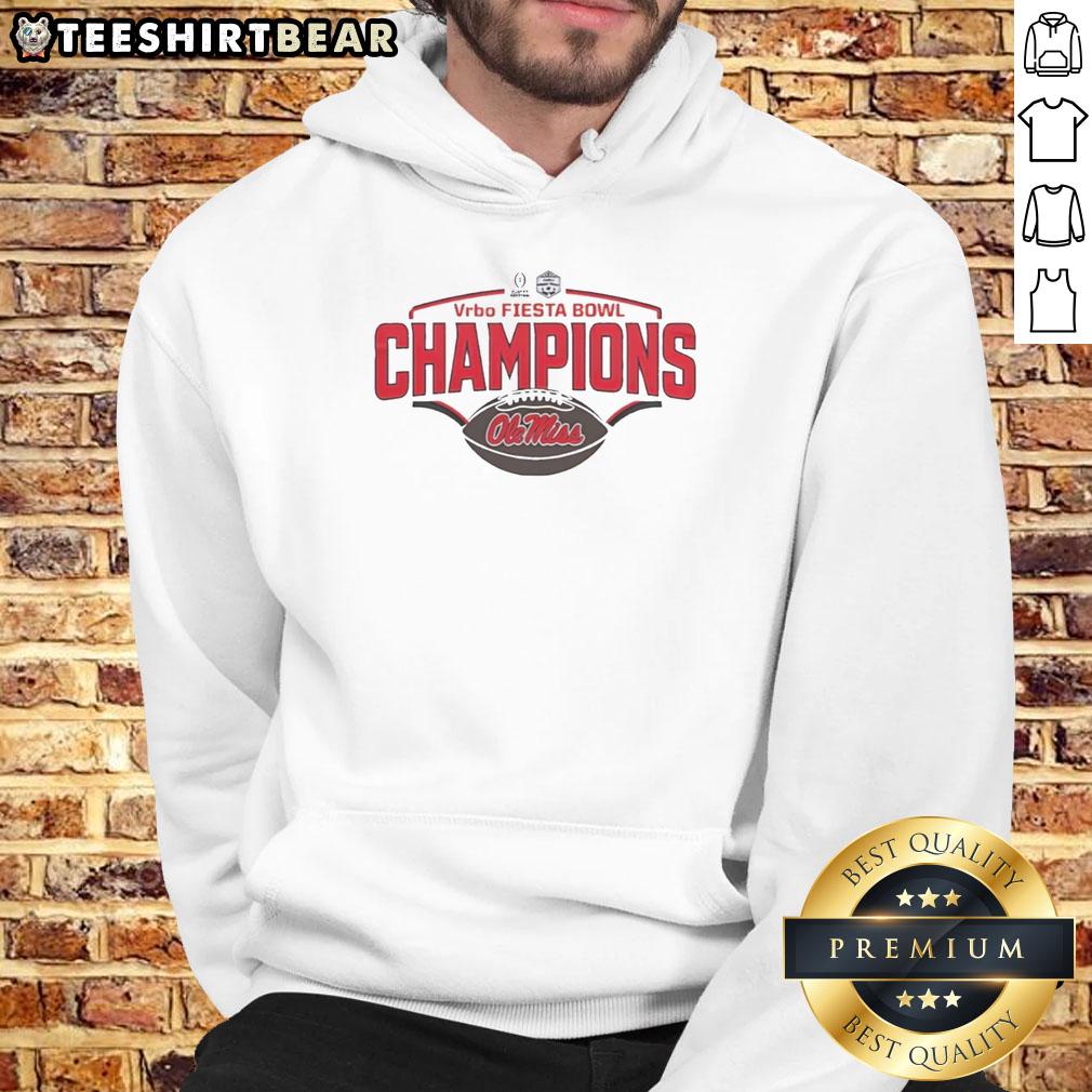 Alt Text: Original Ole Miss Rebels Champions Vrbo Fiesta Bowl CFP 2026 hoodie showcasing team spirit and championship pride.