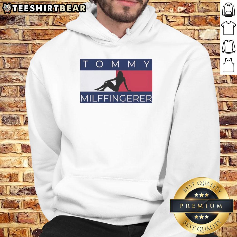 Original Shadow Girl Tommy Milffingerer logo hoodie featuring a stylish design and vibrant colors for trendy fashion.