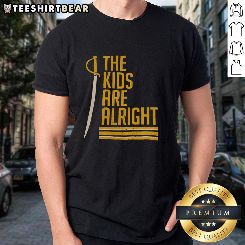 Original Buffalo Sabres The Kids Are Alright T-Shirt featuring vibrant team colors and logo, perfect for young fans.