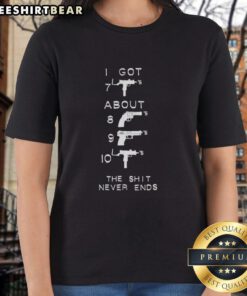 Original Notorious B.I.G. Tons of Gunz Ladies Tee featuring iconic hip-hop graphics and stylish design for fans.