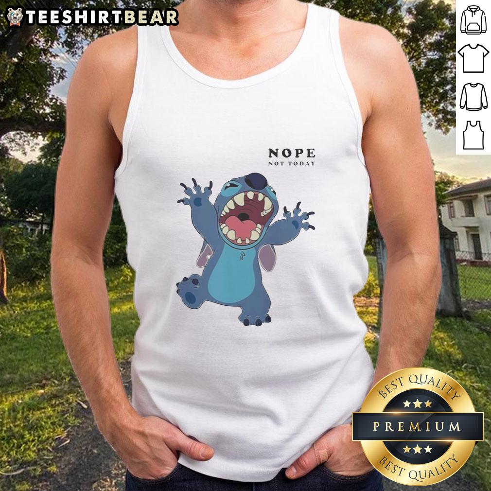 Premium Stitch Nope Not Today Tank Top in stylish design, perfect for casual wear and expressing your laid-back attitude.