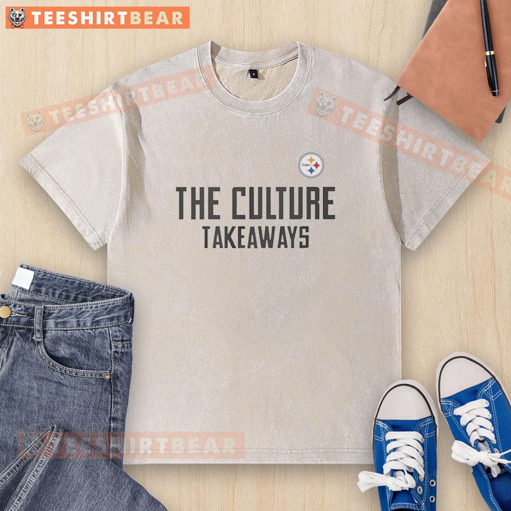 Premium TJ Watt The Culture Takeaways Pittsburgh Steelers washed t-shirt showcasing team spirit and style.