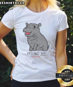 Premium The Fiona The Hippo Feeling Hip Ladies Tee featuring a stylish hippo graphic for trendy womens fashion.