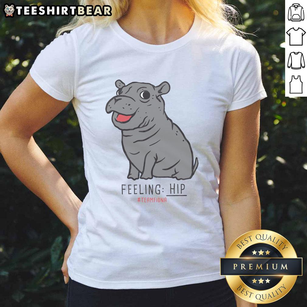 Premium The Fiona The Hippo Feeling Hip Ladies Tee featuring a stylish hippo graphic for trendy womens fashion.