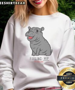 Premium The Fiona The Hippo Feeling Hip Sweatshirt featuring a cute hippo design, perfect for stylish casual wear.