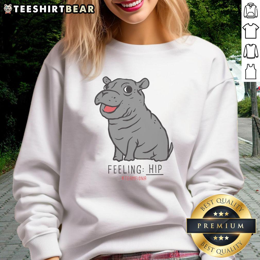 Premium The Fiona The Hippo Feeling Hip Sweatshirt featuring a cute hippo design, perfect for stylish casual wear.