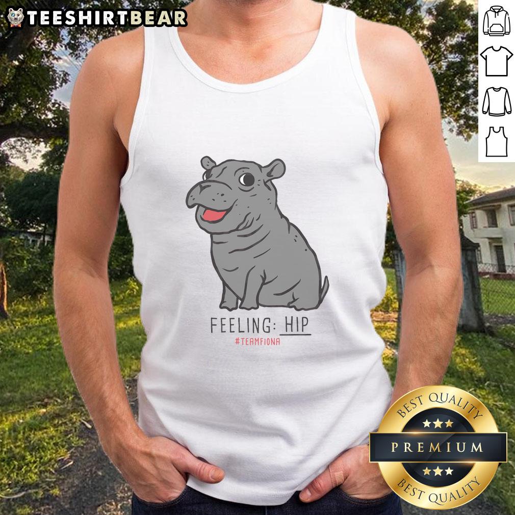 Premium The Fiona the Hippo Feeling Hip Tank Top in vibrant colors, perfect for casual wear and animal lovers.