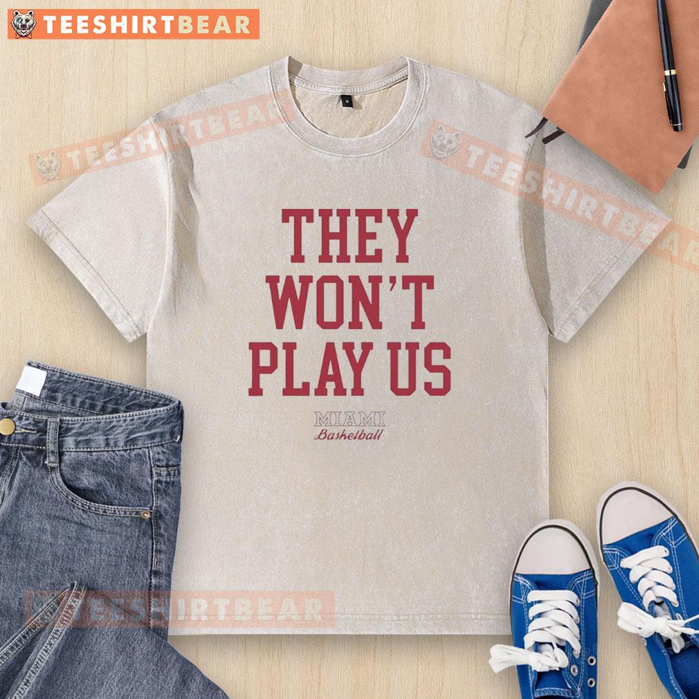 Premium Miami Redhawks Basketball washed t-shirt featuring team logo and vibrant colors for fans and players.