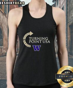 Alt Text: Premium Washington Huskies Turning Point Logo Tank Top featuring team colors and logo for ultimate fan style.