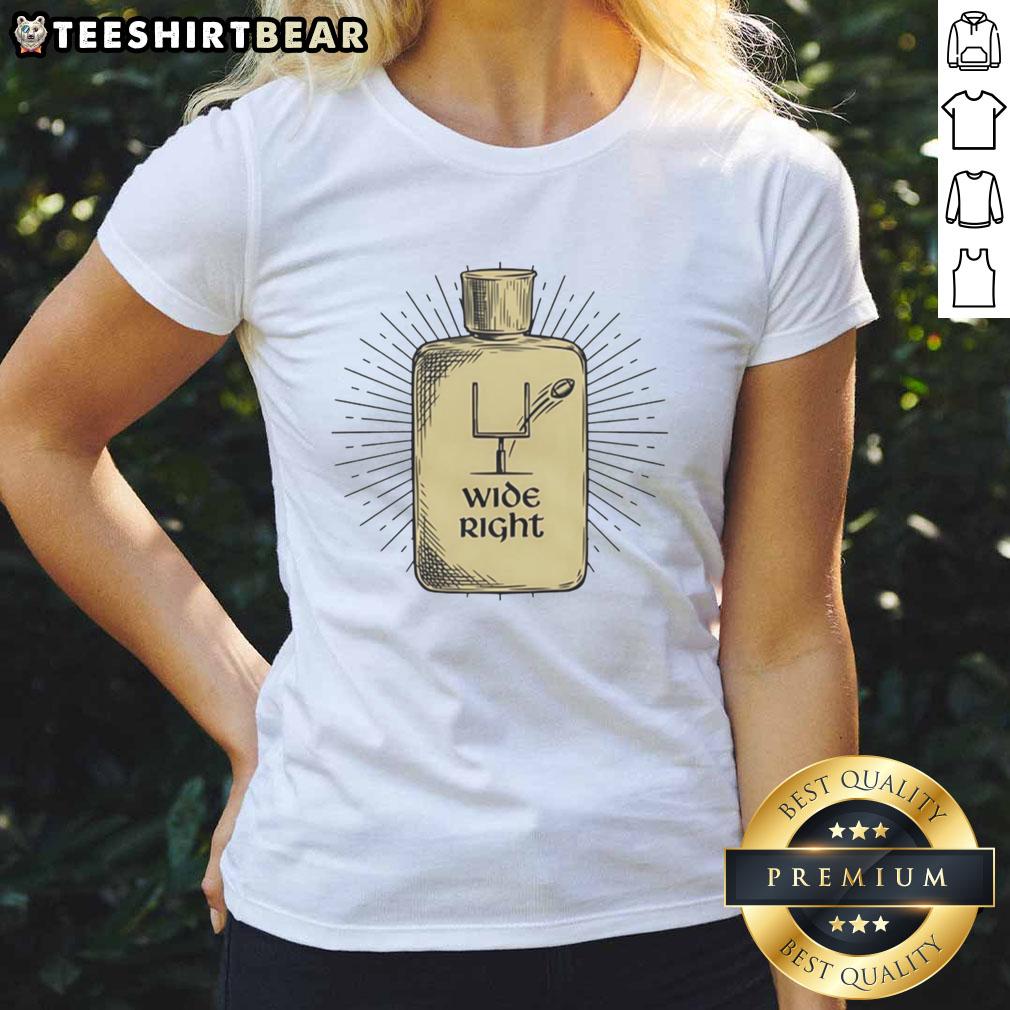Premium Wide Right Holy Water Ladies Tee featuring a stylish design, perfect for casual wear and everyday comfort.