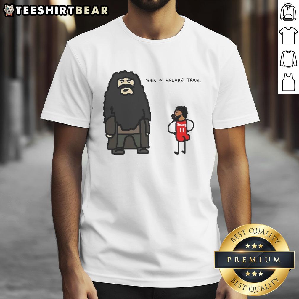 Premium Yer A Wizard Trae T-Shirt featuring a stylish design perfect for fans of fantasy and unique graphic tees.