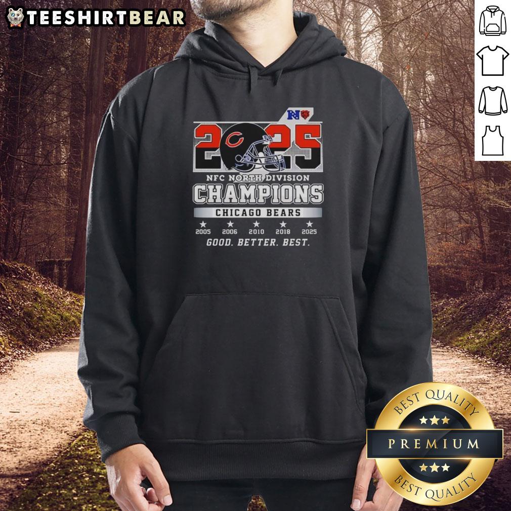 Pretty Chicago Bears NFC North Division Champions 2025 hoodie showcasing team pride and stylish design.
