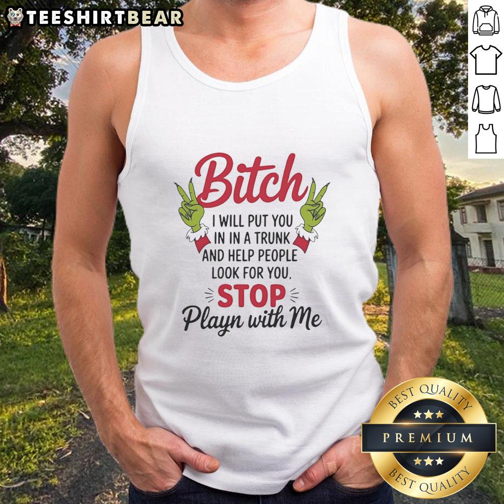 Stylish tank top featuring 'Pretty Grich Hands' design, perfect for making a bold statement in casual wear.