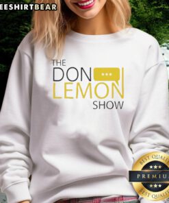 Pretty The Don Lemon Show logo sweatshirt featuring vibrant colors and stylish design for fans of the show.