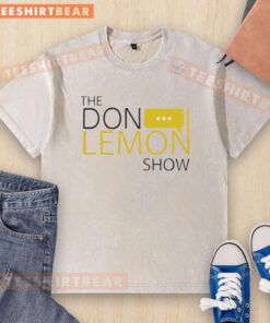 Pretty The Don Lemon Show logo on a washed t-shirt, featuring vibrant colors and stylish design for fans.