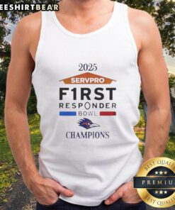 Pretty Utsa Roadrunners 2025 First Responder Bowl Champions tank top showcasing team pride and vibrant design.