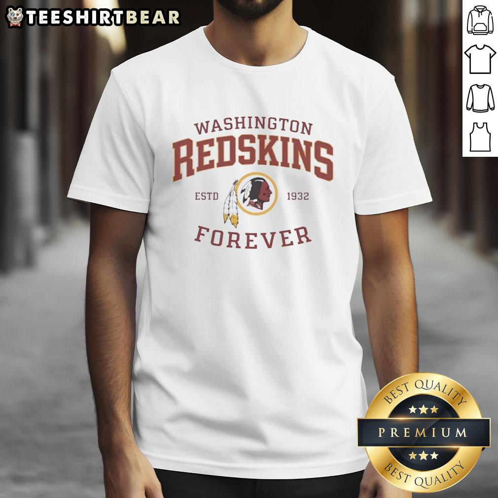 Alt Text: Pretty Washington Redskins Forever Estd 1932 T-Shirt featuring vibrant team colors and logo, perfect for fans.