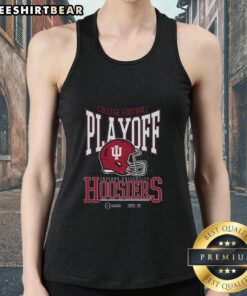 Indiana Hoosiers playoff-bound tank top for the 2025-26 college football playoff season, showcasing team spirit and style.
