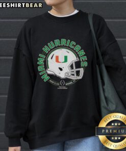 Miami Hurricanes CFP National Championship 2026 sweatshirt showcasing team colors and logo, perfect for fans in Miami, FL.