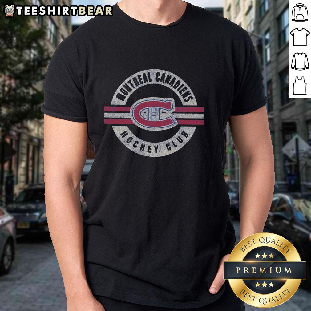 Top Montreal Canadiens Vintage '47 Franklin T-Shirt featuring classic logo and retro design for hockey fans.