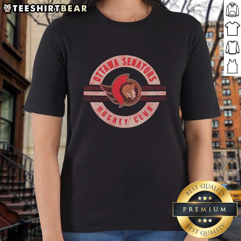 Top Ottawa Senators surround ladies' tee featuring team logo and vibrant colors for stylish game day wear.