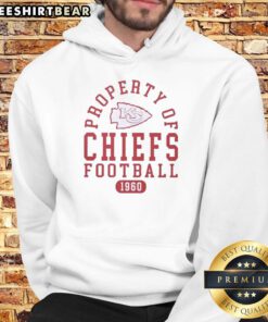 Top Property of Kansas City Chiefs Football since 1960 hoodie featuring team colors and logo, perfect for fans.