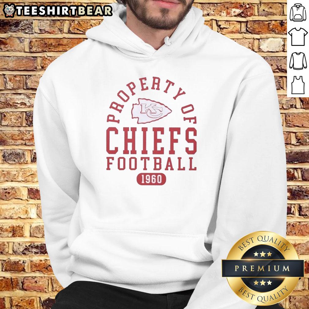 Top Property of Kansas City Chiefs Football since 1960 hoodie featuring team colors and logo, perfect for fans.