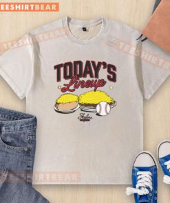Alt Text: Skyline Chili washed t-shirt featuring today's lineup graphic, perfect for fans and casual wear enthusiasts.