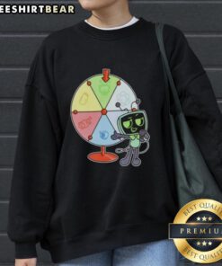 Alt Text: Cozy Top Vees Gameshow sweatshirt featuring vibrant colors and playful graphics for fans of game shows.