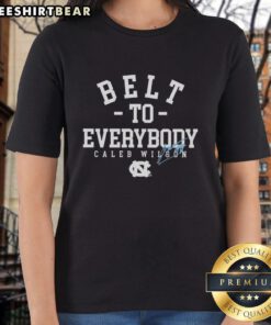 Awesome Caleb Wilson North Carolina Tar Heels men's basketball belt to everybody signature ladies tee in vibrant colors.