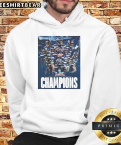 Awesome Seattle Seahawks Team at Super Bowl LX 2026 Champions Graphic Hoodie showcasing vibrant team pride and style.