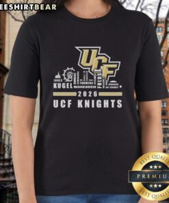 Good 2026 UCF Knights ladies tee featuring city skyline design and all names, perfect for fans and alumni.