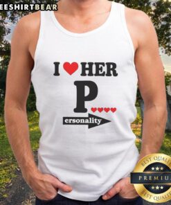 Dan Howell wearing a I Love His Personality tank top, showcasing his unique style and vibrant personality.