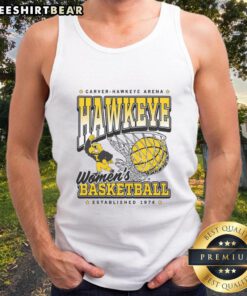 Good Hawkeye WBB Max Collegiate Tank Top featuring vibrant colors and team logo for stylish sportswear enthusiasts.