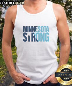 Good Minnesota Strong tank top featuring a bold graphic design, perfect for showing state pride and casual summer style.