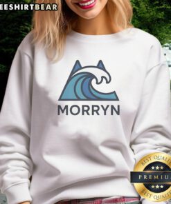 Stylish Good Morryn Wave logo sweatshirt, featuring a trendy design perfect for casual wear and fashion enthusiasts.