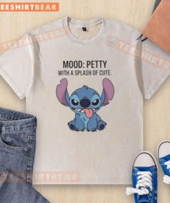 Good Stitch Mood Petty washed t-shirt with a cute graphic design, perfect for casual outfits and trendy style.