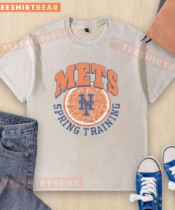 Hot New York Mets Spring Training Grapefruit Washed T-Shirt featuring vibrant team colors and a comfortable fit for fans.