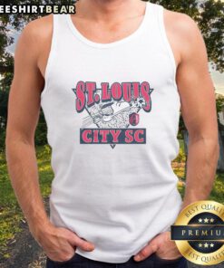Hot Peanuts Snoopy x St. Louis City SC tank top featuring vibrant design and comfortable fit for fans.