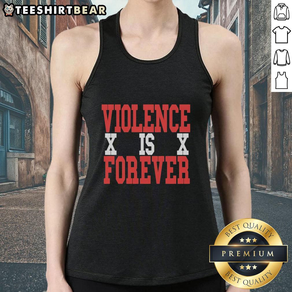 Hot Violence X Is X Forever Tank Top featuring bold graphic design, perfect for casual wear and making a statement.