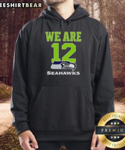 Alt Text: Stylish Hot We Are 12 Seattle Seahawks hoodie in vibrant colors, perfect for fans supporting their team.