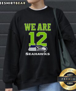 Alt Text: Cozy 'Hot We Are 12' Seattle Seahawks sweatshirt showcasing team spirit and style for fans. Perfect for game day!