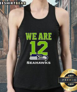 Stylish Hot We Are 12 Seattle Seahawks tank top for fans, featuring team colors and logo, perfect for game day wear.