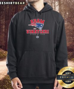 Nice Adam Vinatieri New England Patriots Class of 2026 Pro Football Hall of Fame hoodie showcasing team pride and legacy.