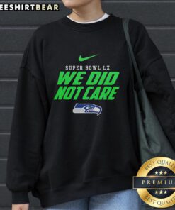 Nice Seattle Seahawks NFL Super Bowl LX sweatshirt featuring bold graphics and a comfortable fit for fans.