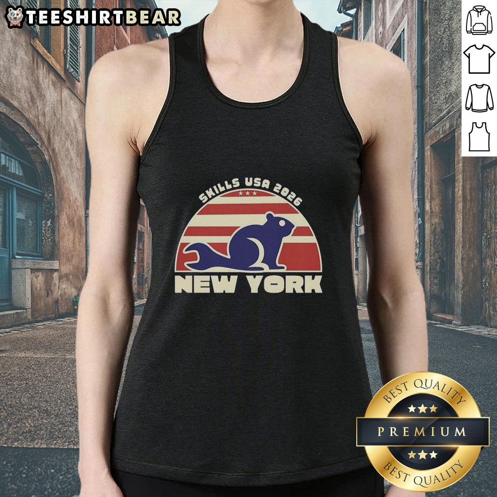 Stylish Nice Skills USA 2026 New York tank top featuring vibrant design and comfortable fit for casual wear.