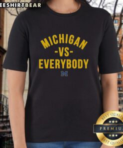 Nice Valiant Brand X Vs Everybody University of Michigan ladies tee featuring a stylish design and vibrant colors.